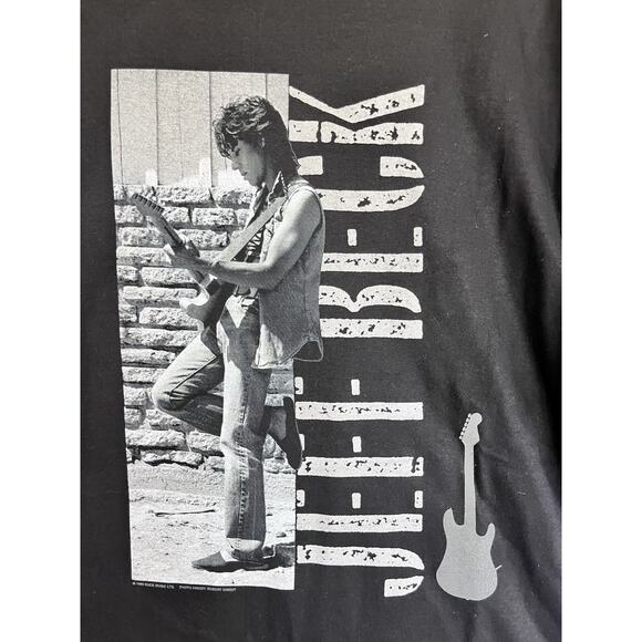 Vintage 90s Champ Label - 1995 JEFF BECK Concert Tour T-Shirt NOS Black Mens XL - Picture 3 of 6